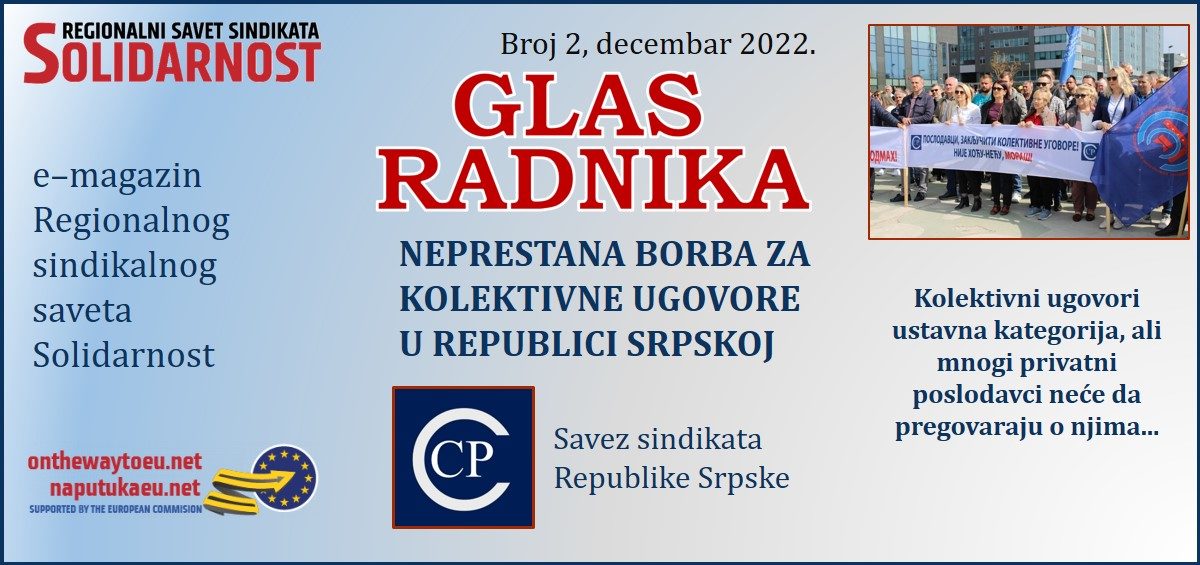 Neprestana borba za kolektivne ugovore u Republici Srpskoj