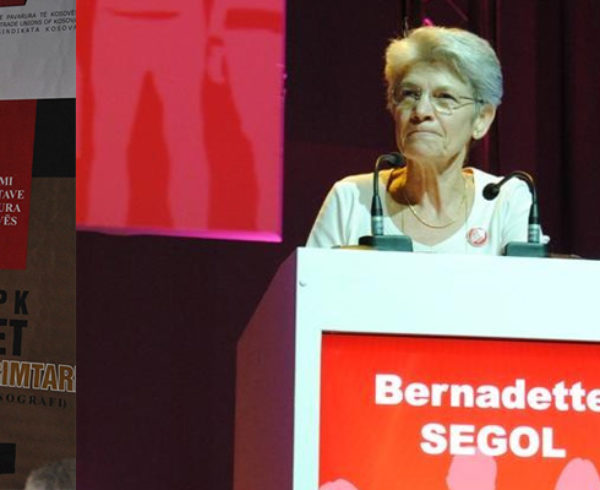 Bernadette Segol: message of the ETUC at the occasion of the 25th anniversary of BSPK-Kosovo
