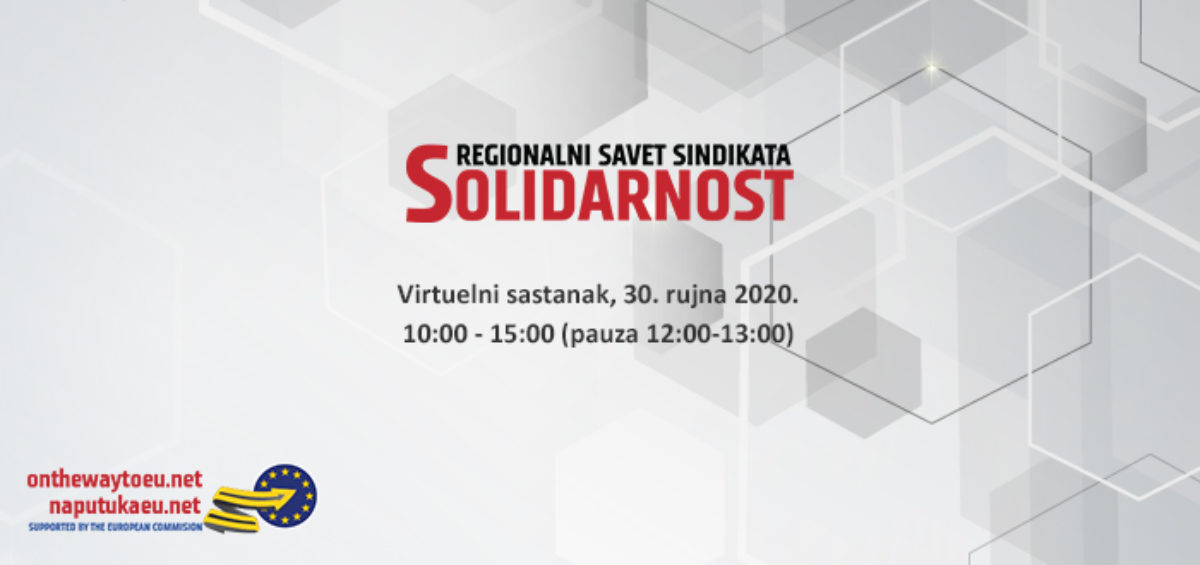 Virtualni sastanak Regionalnog sindikalnog savjeta Solidarnost